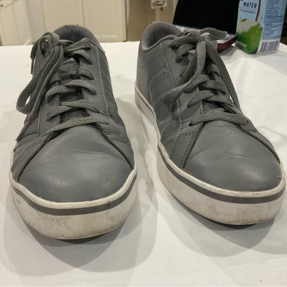 Adidas VS Pace 2.0 Women's Gray Leather Athletic Shoes - Picture 6 of 7